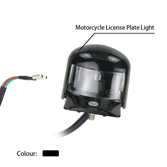 Motorcycle Pit Dirt Bike Number License Plate Lights Bulbs Holder Tail Signal Lamp Universal for ATV Quad Scooter Accessories