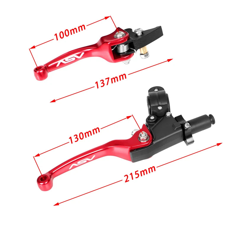 Maniguetas ASV Plegables Anticaídas para Moto – Freno y Embrague