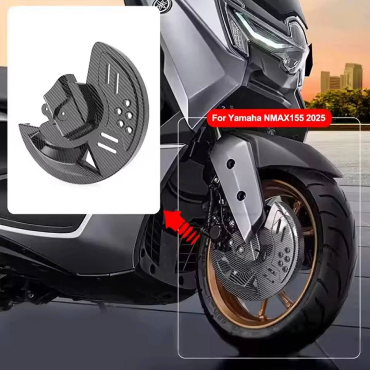 Protector de disco de freno delantero para Yamaha NMAX V3