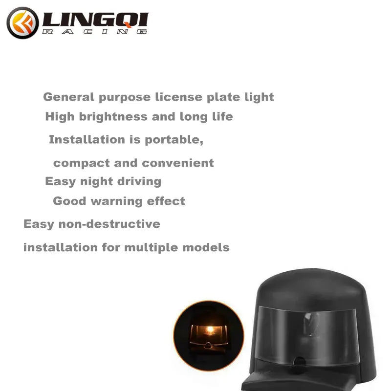 Motorcycle Pit Dirt Bike Number License Plate Lights Bulbs Holder Tail Signal Lamp Universal for ATV Quad Scooter Accessories